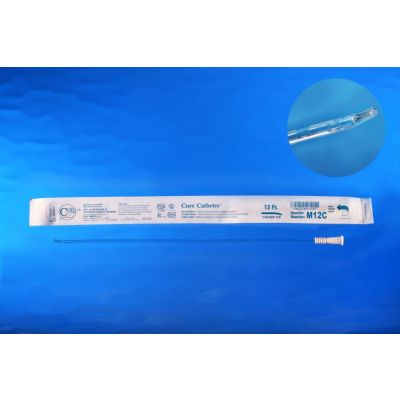 Male 12 French coude catheter