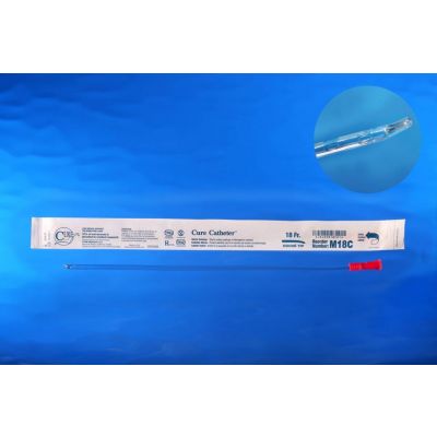 Male 18 French coude catheter