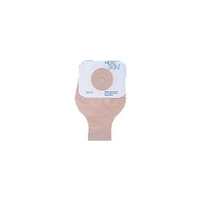 Cymed 41400 - MICROSKIN Cymed 1-Piece Drain Mid-Size With Microderm, CTF For Stomas Up To 1 1/2"., BX 10