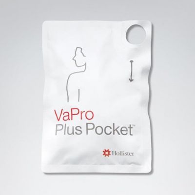 Hollister 71144-30 - VaPro Plus Pocket Intermittent Catheter, 14 Fr, 40cm, Straight Tip, BX 30