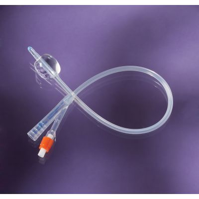 Medline DYND11532 - Medline Foley Catheter 2-way, 100% Silicone, 16 Fr, 30cc, Box/10., BX 10