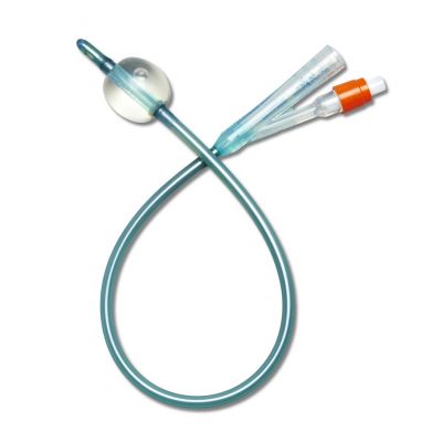 Medline DYND141016 - Medline Foley Catheter, Silver, 2-Way, 16 Fr, 5cc, Latex Free, BX 10