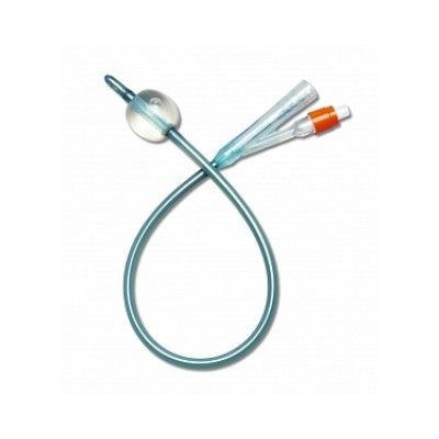 Medline DYND141020 - Silvertouch Foley Catheter, 100% Silicone, 20Fr, 2-Way, 5cc Balloon with Silver Hydrophilic Coating - NO RETURNS, BX 10