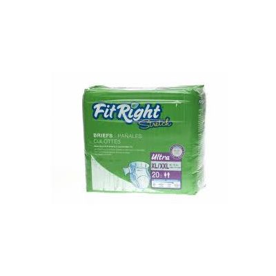 Medline FITRESTORELG - Medline FitRight Restore Brief, Large (48"-58")  Clothlike feel w/ Remedy Skin Repair cream Super Absorbency (4PKS/20), CS 80