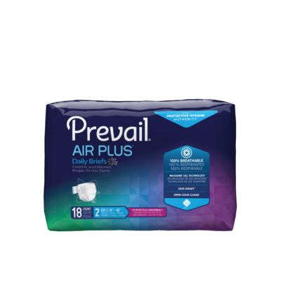 Prevail PVBNG-013 - Prevail Air Plus Stretchable Briefs, Size 2 (Large) (45-62in Waist), BG 18