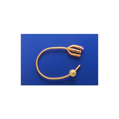 Rusch 183430180 - RUSCH, 3 Way, Silicone-Coated, 30 cc, 18Fr, Gold Foley Catheter., BX10