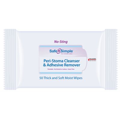 Safe n Simple SNS00525 - Peri-Stoma Cleanser & Adhesive Remover (soft pack), PK 50