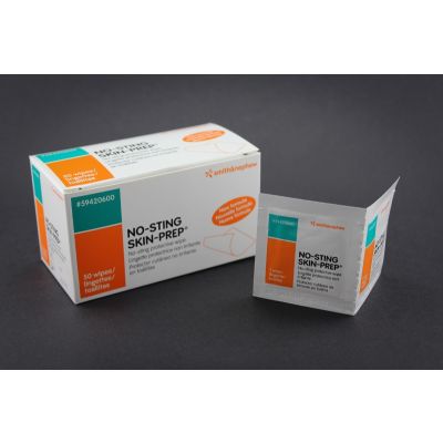 Smith&Nephew 59420600 - SKIN PREP WIPES, No-Sting Protective Dresssing Wipes,  Box/ 50, BX 50