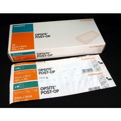 Smith&Nephew 66000714 - OPSITE Post-Op Substrate Dressing, 25 cm x10 cm, Bx/20., Bx/20