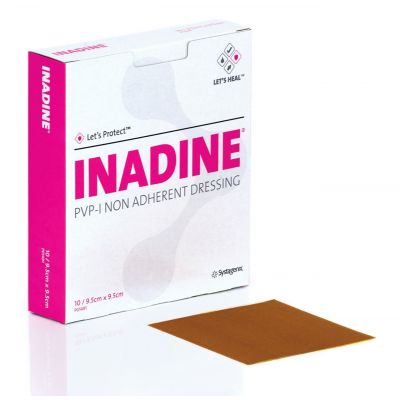 Systagenix P01512 - INADINE DRESSING, POVIDONE IODN 9.5X9.5 INADINE, NON-ADHERENT 25EA/BX, BX 25