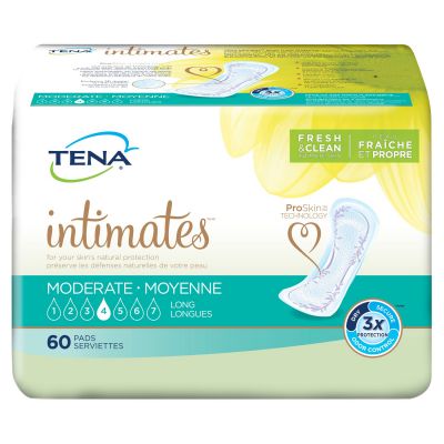 Tena 54375 - TENA Intimates Moderate absorbency, 12" Long (60ea/pkg  3pkg/case), CS 180