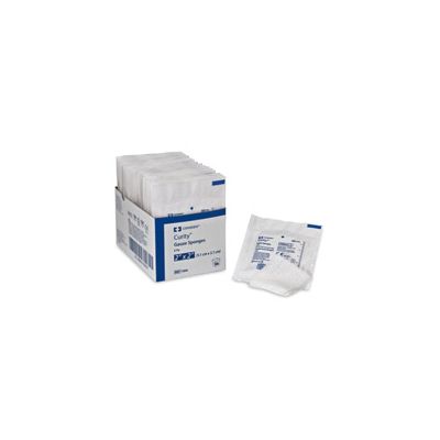 Tyco Covidien 1806 - KENDALL CURITY Gauze Sponges Sterile CASE of 3000 sold as 30 trays of 100, CS 3000