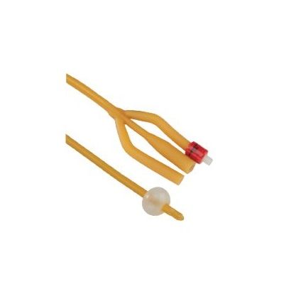 Tyco Covidien 2821 - Dover Latex Foley Catheter, 20 Fr, Hydrogel Coating, 3-Way, 30cc Balloon, BX 12