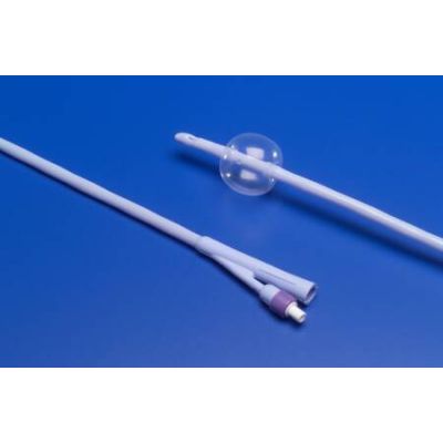Dover All Silicone 2-Way Foley Catheter, 8 Fr, 3cc Balloon (BX 10)