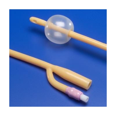 Dover Silicone Elastomer Coated Latex 2-Way Foley Paediatric Catheter, 8 Fr, 3cc Balloon